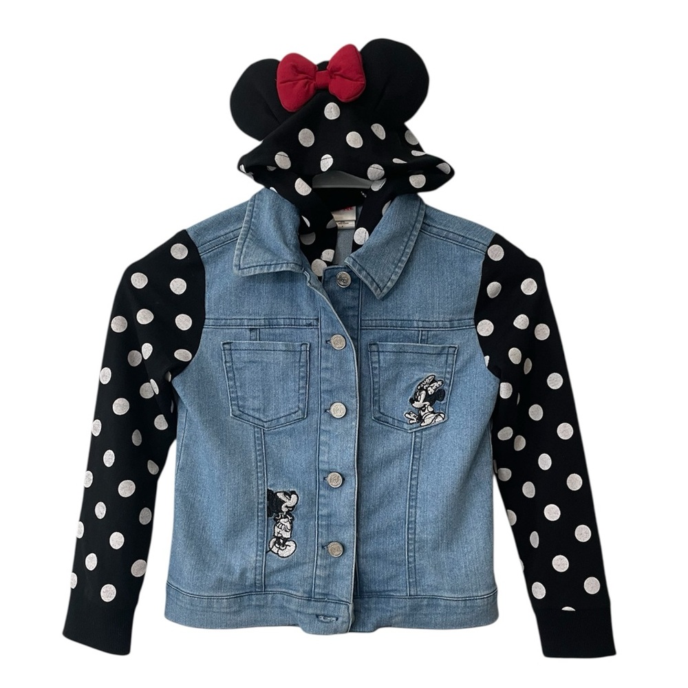 Disney Junior Minnie Mouse Girls Denim Jean Jacket